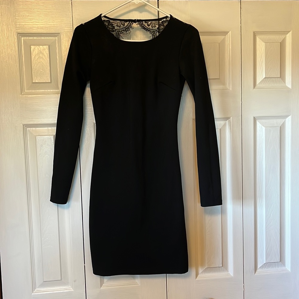Lulus open back lace dress